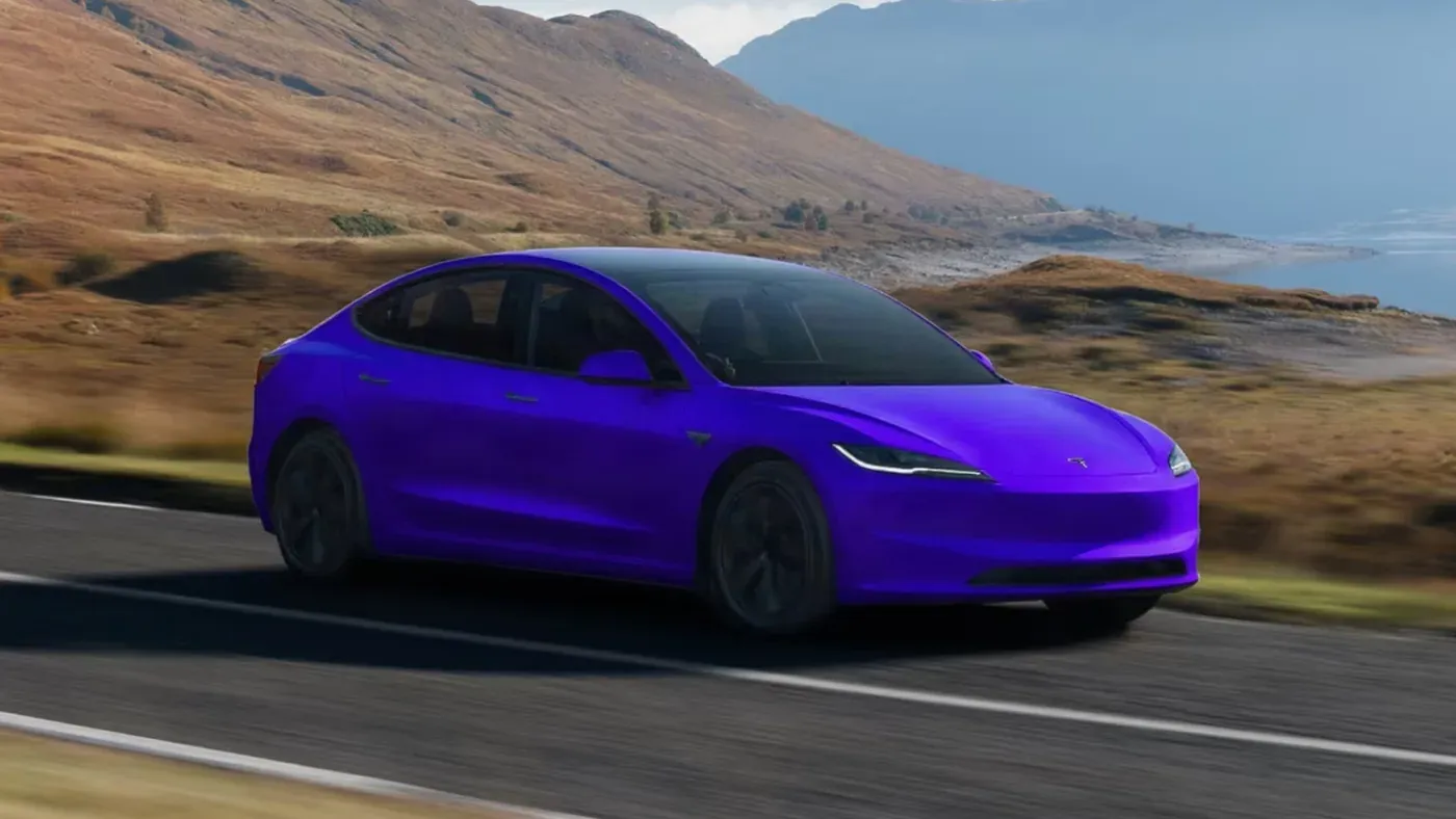 Tesla Model 3 Midnight Purple