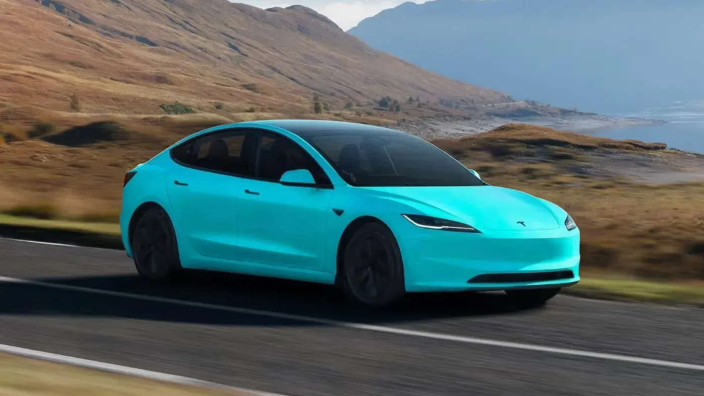 Tesla Model 3 Tiffany Blue