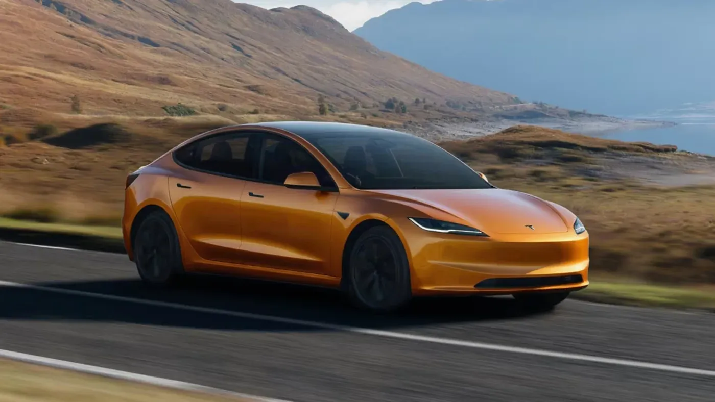 Tesla Model 3 Bronze Gold